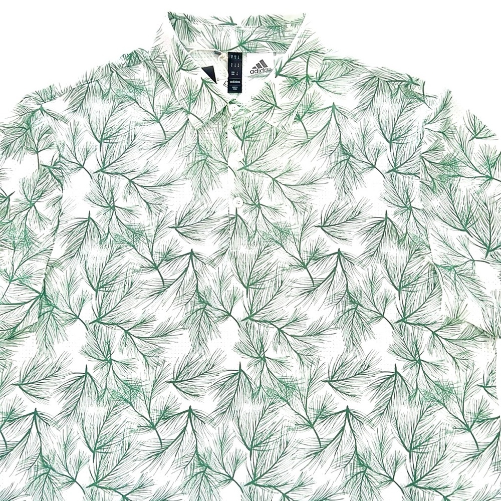 adidas Golf Ultimate365 Mesh Pine Print Shirt - Picture 8 of 15